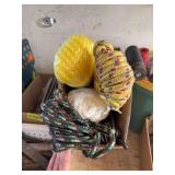 Several coils of new rope