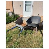Two wheelbarrows, see photos for condition