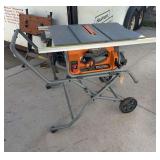 Rigid 10” foldable table saw