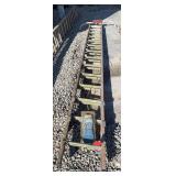 28’ fiberglass extension ladder with covers and window spreader