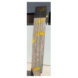 76 inch to about 11 or 12 ft expandable walk board, wooden
