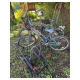 4 bikes and carrier as shown