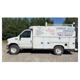 2004 Ford E350 contractor van with top cap and walk in rear door 5.4L 212,000 +- miles single rear wheels WIRE TRANSFER REQUIRED