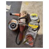 Black & Decker 4-in angle grinder and mini new discs