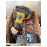 More assorted auto accessories includes bungee straps, work light, trailer plug, trailer light kits, fisheye mirrors, mud flaps, angle grinder car buffer etc