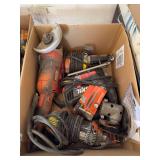 Electric tools, Black & Decker angle grinder, drywall screw gun, saber saw, rotozip