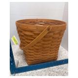 1995 14' round handled basket, protector