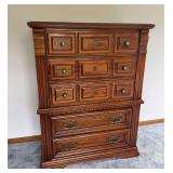 Oak chest of drawers 18 x 36 x 48, 5 drawers