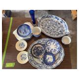 Blue and white china as shown