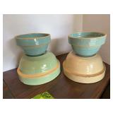 4 small stoneware bowls