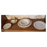 Lenox China Presidential Collection Monroe pattern 6pc service for twelve and serving pieces