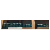 3.5 dozen blue canning jars
