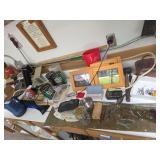Flashlight, utility knives, tape measures, miscellaneous hardware, squares-Content