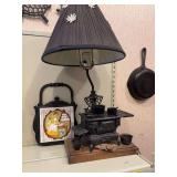 Cast Stove Lamp, Trivet