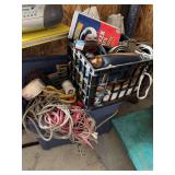 Tote and basket of various rope