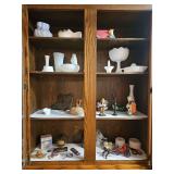 Harmonicas, Milk Glass, Figurines, Vintage Cast Iron Horse-Drawn fire engine pump wagon toy (4 Shelves) - Bring Boxes to Pack