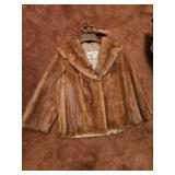 National Furs and Fashion Fur Coat-Cheyenne, with Fur Headband