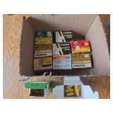 20 gauge shotgun shells. Closed boxes are full