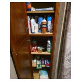 Mattress protector shower curtain, shampoo, deodorant, cleaner, Q-tips, cotton balls (bring boxes to pack)
