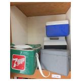 Coolers, antique 7up cooler
