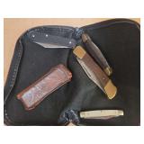 Pocket knives and sharpener