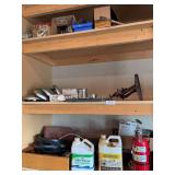 Bar oil, paint thinner, Antique saw holder, sanding blocks and more (bring boxes to pack)