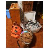 Vintage Luggage Case, Tote, Backpacks, Flower Luggage Bags