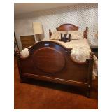 Queen Bed With Mattresses,  Headboard and Footboard, Includes all Bedding
