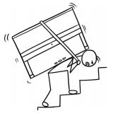 Stair carry lots:  6-86