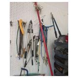 Tree trimmers, branch trimmers, manual tiller, saw