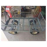Green yard cart