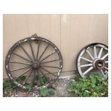Pair of Wagon wheels