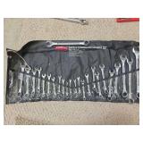 Twenty four piece combination wrench set