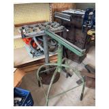 Three roller stands, tarp, hose