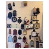Vintage match book collection, cast and tile trivets