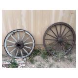 Pair of Wagon Wheels