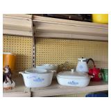 Pyrex bowls, pie pans, blender, basket and more (bring box to pack)