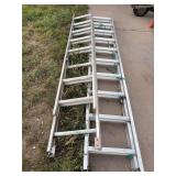 Two extension ladders
