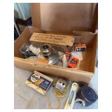 Lamp parts, vintage clothes line hangers
