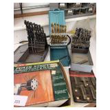Drill bit indexes, paint stripper, router bit set