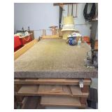 Heavy built Table 97x60x37-bring help to move (no contents included)- Schedule late pikup