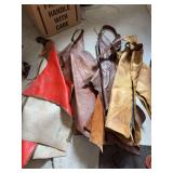 Four pair leather chaps