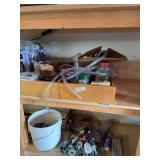 Tool belt, nails, light bulbs (bring boxes to pack)