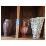 Decorative Vase and Picture, Glass Flower Decoration