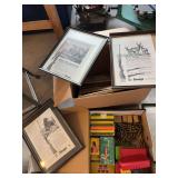 Brass, plastic bullet boxes, wildlife art