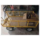 Yellow yard wagon