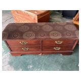 Cedar chest with cushion top