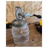 Glass butter churn