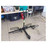 Receiver hitch dual bike rack