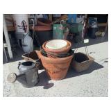 Assorted pots and planters